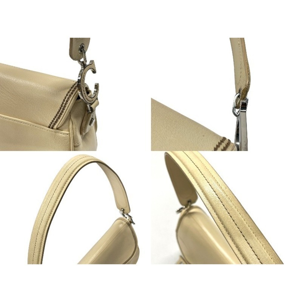 Christian Dior Saddle One Shoulder Hobo Bag Beige Tan logo - Picture 5 of 10